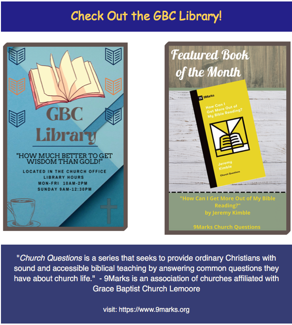 GBC Library / Featured Book of the Month